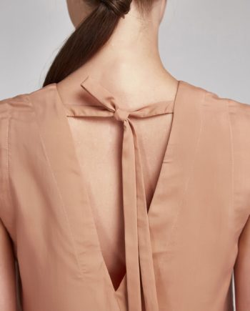 Neutral Washed Silk Blouse